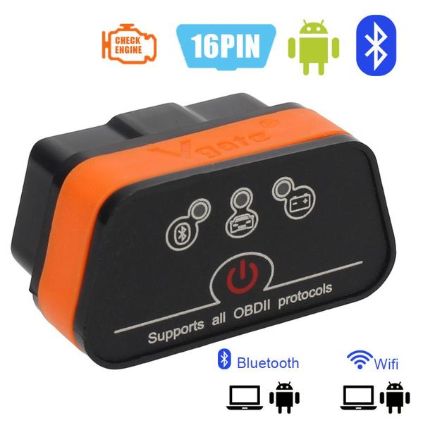 

code readers & scan tools vgate icar2 car obd2 scanner elm327 v2.1 diagnostic reader wifi bluetooth 4x4 automotive accessories universal 12v