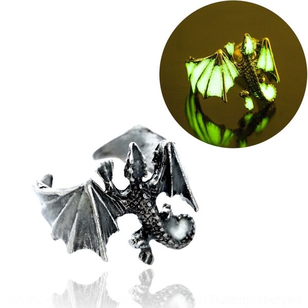 

pgP dominee perosaur men's a nigh opening ype band rings adjusmendominee luminous perosaur men's ring luminous a night opening t, Silver