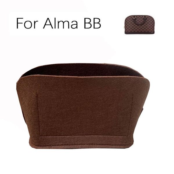 

for alma bb insert bags organizer handbag travel inner purse portable base shaper shell-premium felt(handmade/20) cosmetic & cases