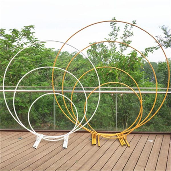 

party decoration balloon arch props metal circle round stand wedding background diy birthday wrought iron decorative