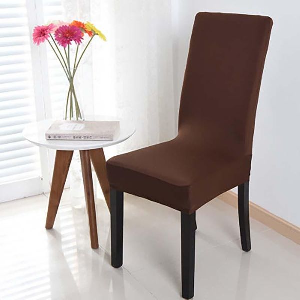 

1/4/6 pcs solid color spandex stretch chair cover for dining room wedding protector banquet anti-dust covers party decor