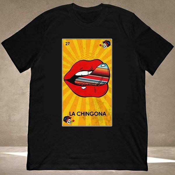 

la chingona t shirt. mexican loteria inspired tarot card size m-5xl, White;black