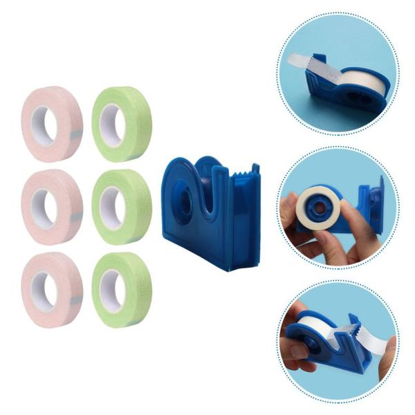 

false eyelashes 7pcs graft eyelash tapes isolation patches with cutter