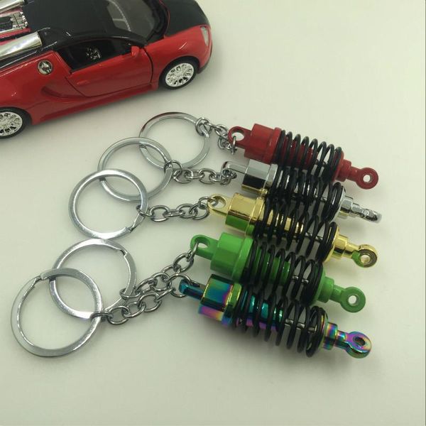 

keychains absorber keychain key ring height. adjustable. damper chain holder creative portachiavi chaveiro llaveros hombre, Silver