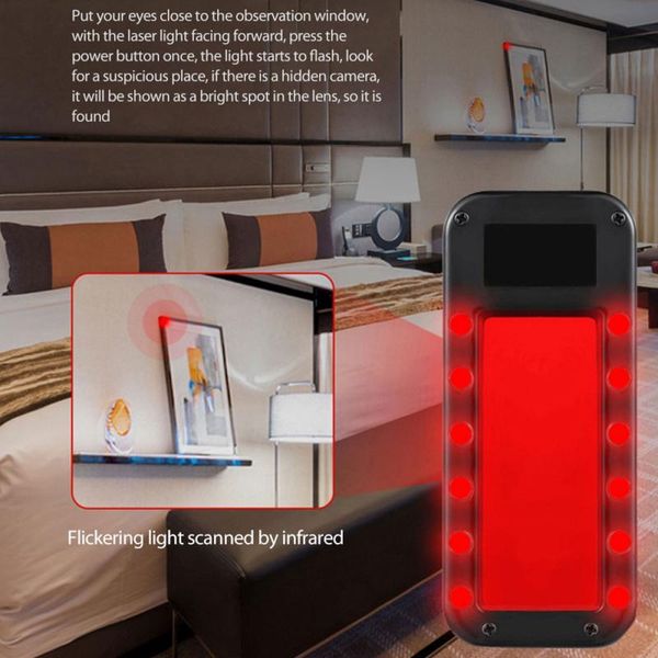 

smart home control anti-theft camera infrared detector travel equipment anti-monitoring vibration lens focus scanning detection