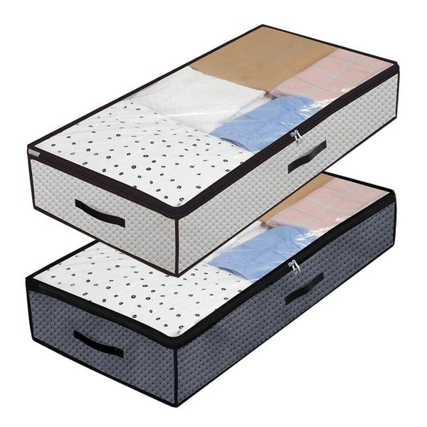 

clothing & wardrobe storage foldable large bag under ded dustproof organizer clothes blanket quilt toy shoes containers cartoon travel bags