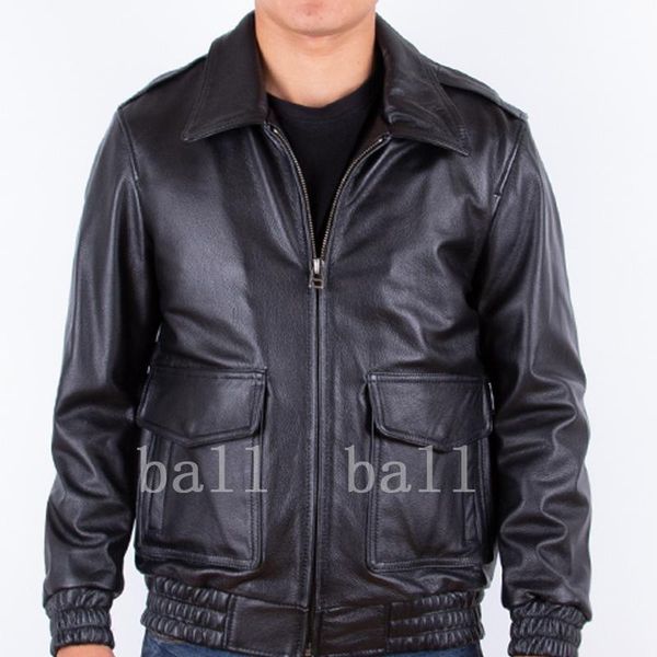 

men's leather & faux plus size 8xl winter black jacket a2cowhide coat jackets for men man autumn genuine coats