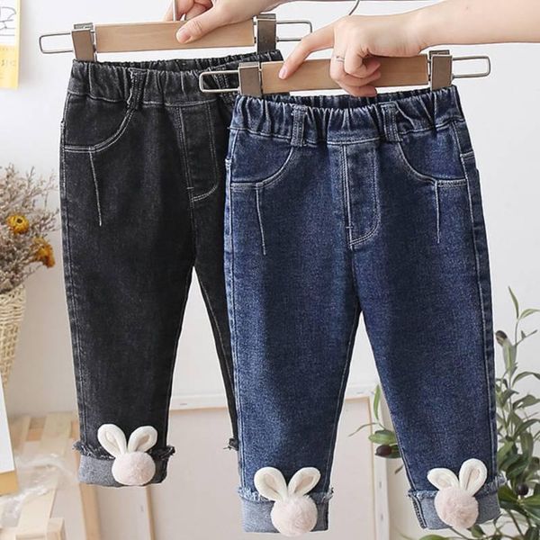 

trousers spring and autumn casual children's clothing design jeans girls, Blue