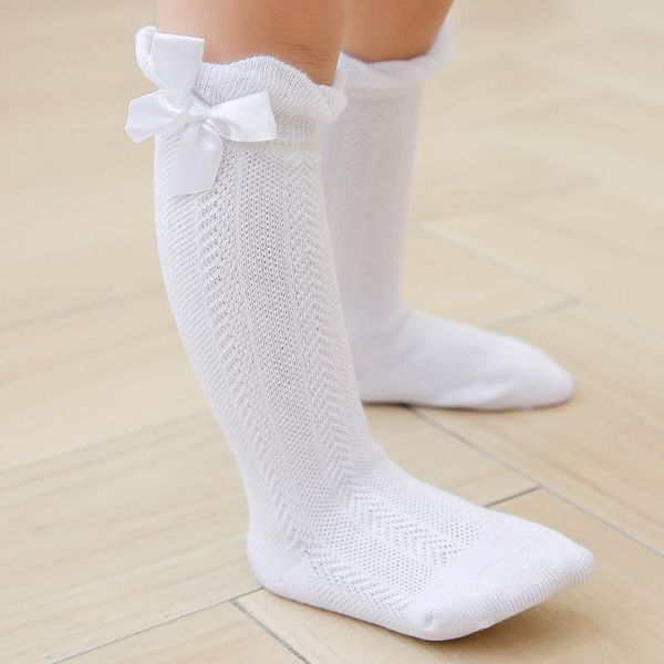 

socks latest 10pairs bowtie children girls knee high ballet dancewear wholesale, Pink;yellow