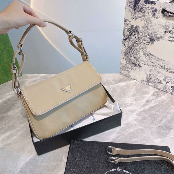 

fashion women handbags digner cross body nylon shoulder bags small purs lady baguett underarm bag black & khaki color wm2i