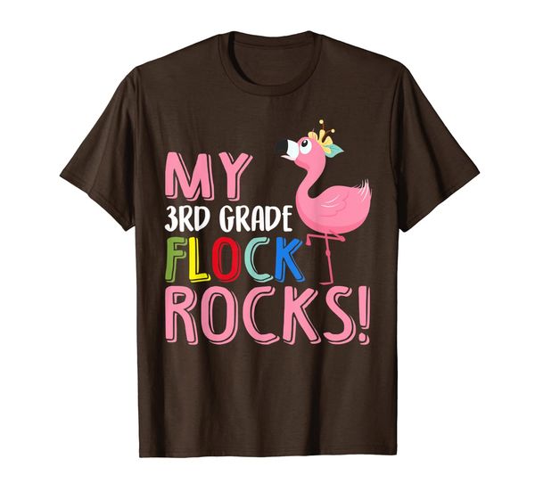 

My 3rd Grade Flock Rocks Flamingo Cute Back To School T-Shirt, Mainly pictures