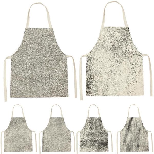 

aprons plain printing sleeveless apron children's cleaning family men and women kitchen accessories waist bib anti-fouling pinafore