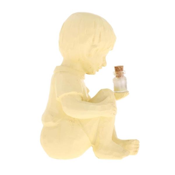 

garden decorations resin boy girl sculpture for room decoration handcrafted art statue with solar lighted fireflies in jar home decor