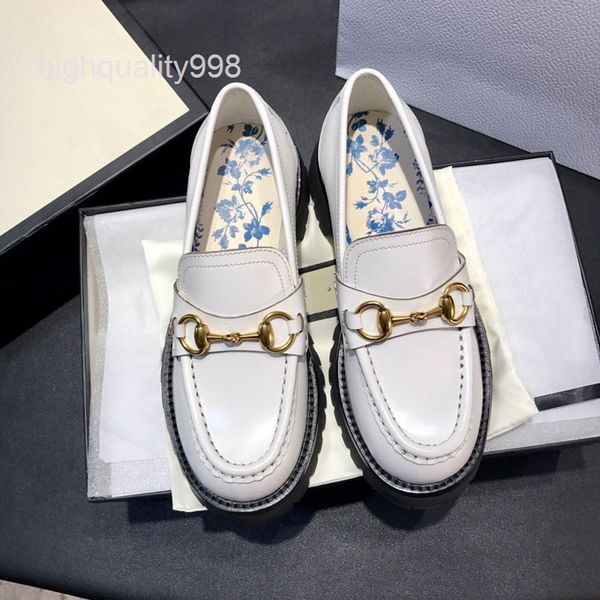 

dress shoes high end quality small bee leather shoes thick heel deep mouth single soled muffin british leford women's, Black