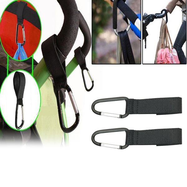 

1/2/5pcs durable infant baby pushchair hangers convenient stroller length adjustable hooks hook shopping bag parts & accessories