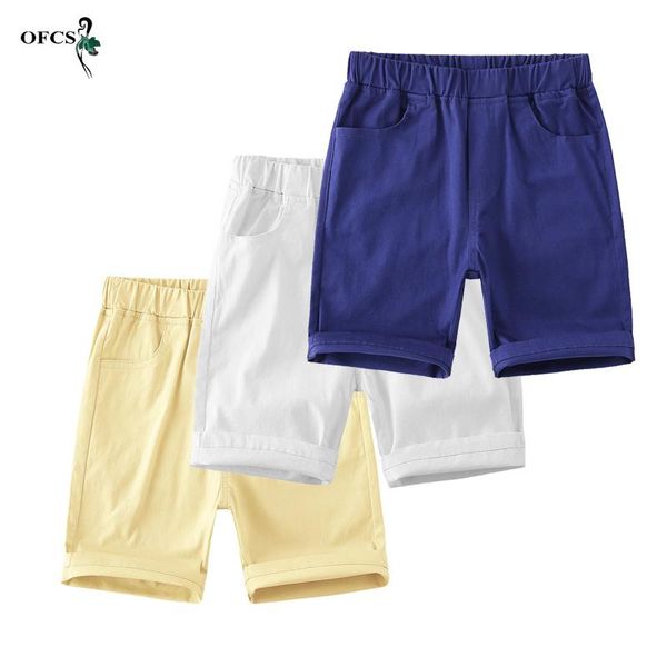 

shorts solid colors kids girls clothes fashion children pants for baby boys size 90~150 summer casual beach sports, Black