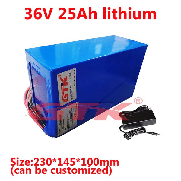 36V 25ah Lithium Li Ion Battery Pack с BMS для 750W 1500W Электрические Karts Travel Scooter Balance Car Trolling + 3A зарядное устройство