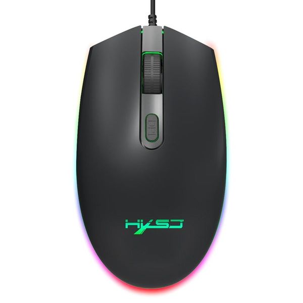 

mice hxsj game mouse rgb lighting design 3 gears adjustable 1600dpi office home