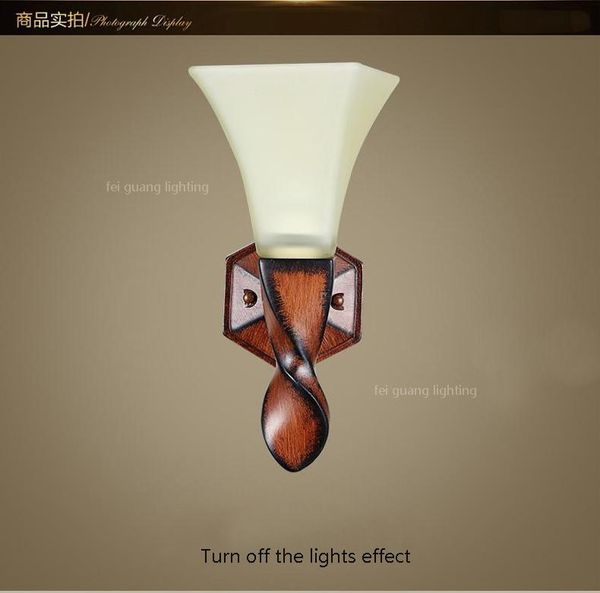 

wall lamp american country bedroom bedside antique living room tv retro lamps bathroom e27