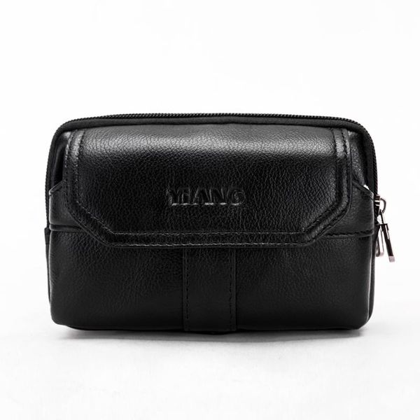 

waist bags men loop belt hip purse pack double zipper cigarette cash pocket bum genuine leather cell mobile/phone fanny bag