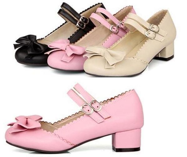 

women's shoes in spring and autumn high coarse heel round head @012, Black