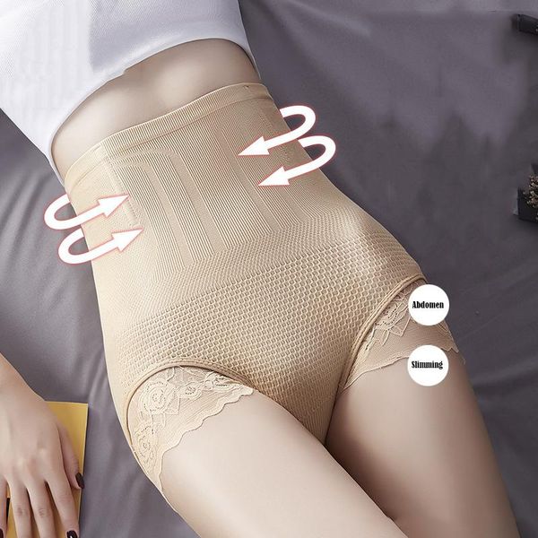 

women's shapers women high-waist body shaper panties seamless slimming abdomen hips honeycomb shorts tights corsets ladies lace underwe, Black;white