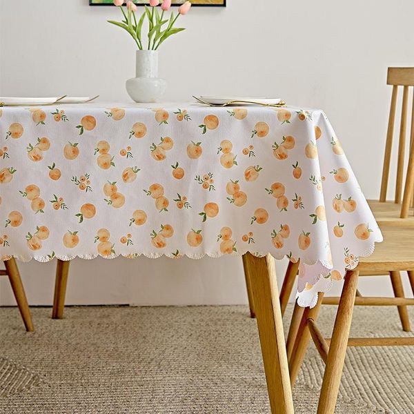 

table cloth peva waterproof peach rectangular garden cover stain tablecloth oilcloth mantel mesa impermeable tapete
