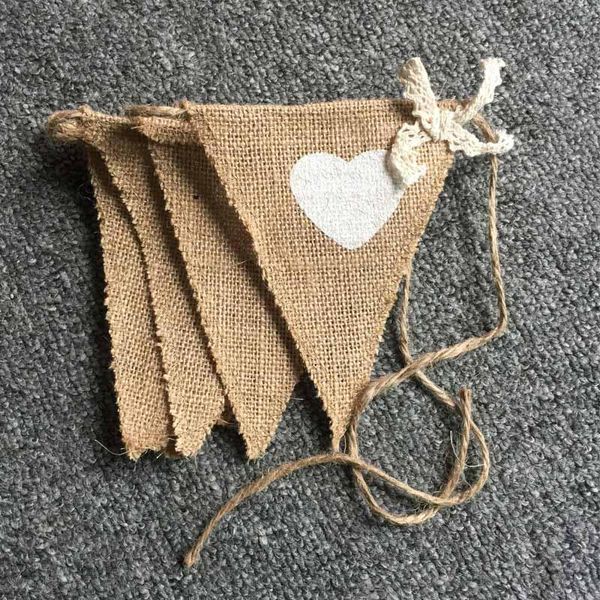

bunting garland 1 pcs party wedding decor flags festival celebration banner home love heart triangular flag decoration