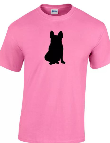 

sitting french bull dog t-shirt cute pet lover puppy canine animal friend gift t, White;black