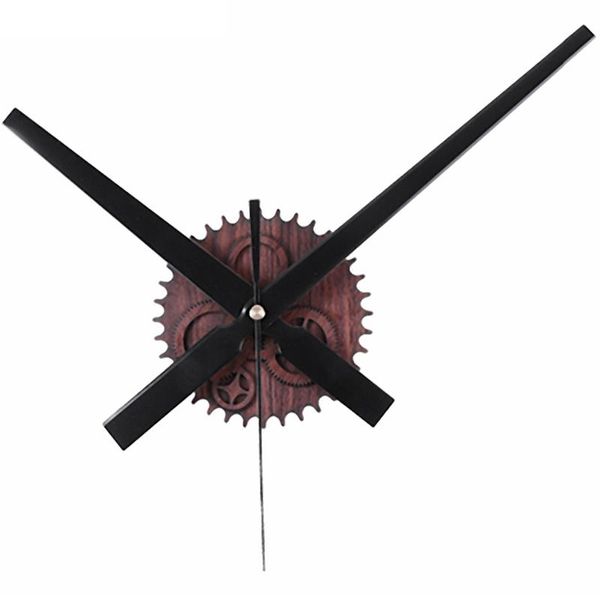 

wall clocks retro noiseless clock silent movement kit mechanism parts with hands diy repair mahogany