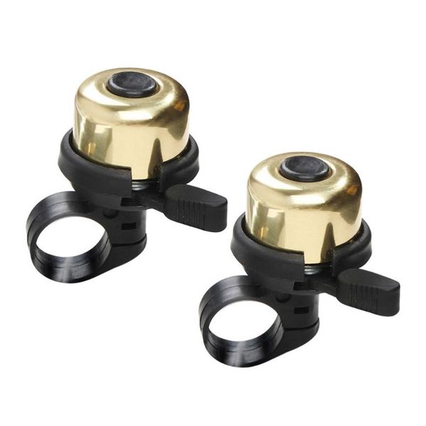 

bike horns 2pcs bell mini loud practical accessory (random color)