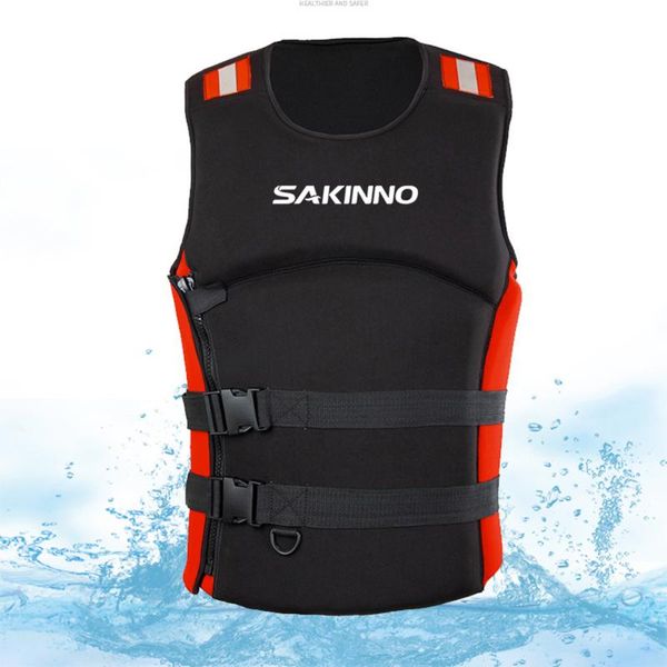

life vest & buoy 2021 neoprene profession men women jacket buoyancy lifejacket fishing surfing swimming floating cloth
