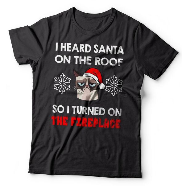 

funny santa christmas t-shirt xmas party tee shirt, White;black
