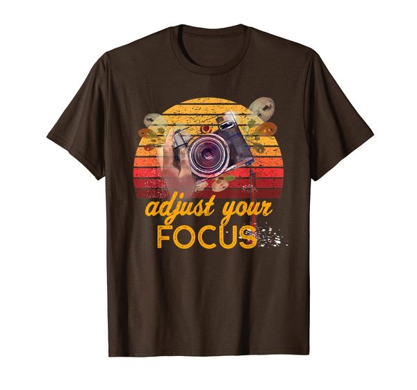 

adjust your focus camera art gift for family pgraphers t-shirt, White;black