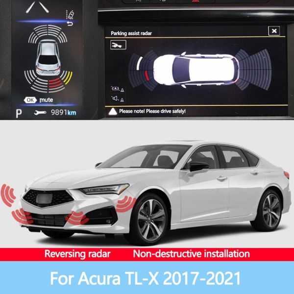 

car rear view cameras& parking sensors sensor reverse backup radar 8 probes beep show distance on display video system for tl-x 2021-2