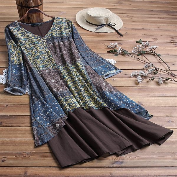 

idf 2021 summer plus size dressesdress hemp national style printing loose large skirt national and hemp cotton linen cotton linenwomen'