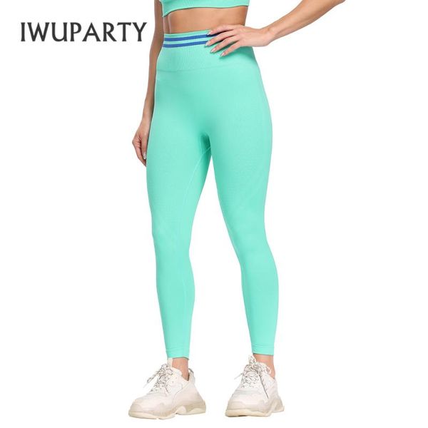 

women's leggings iwuparty seamless sport women fitness gym clothing high waist full length workout for fittness joga, Black
