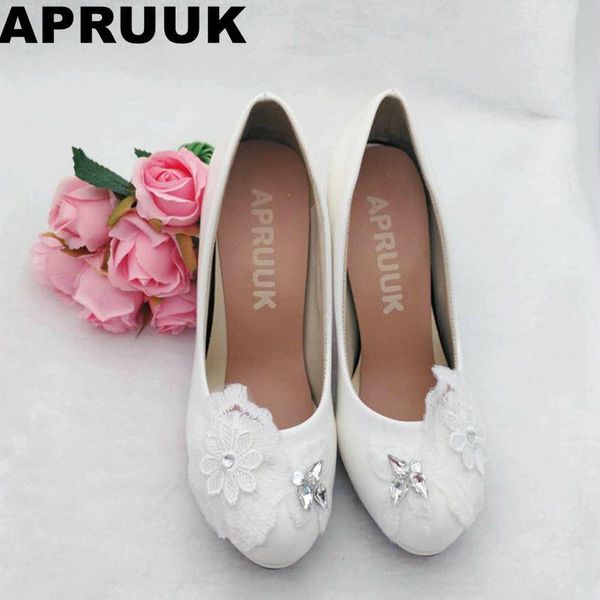 

lace crystal wedding shoes women fashion women's white handmade plus sizes bridal dress, Black