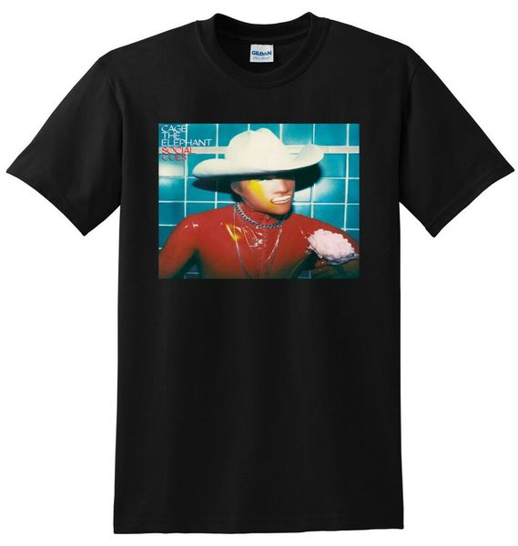

CAGE THE ELEPHANT T SHIRT social cues vinyl cd cover SMALL MEDIUM LARGE XL, White;black