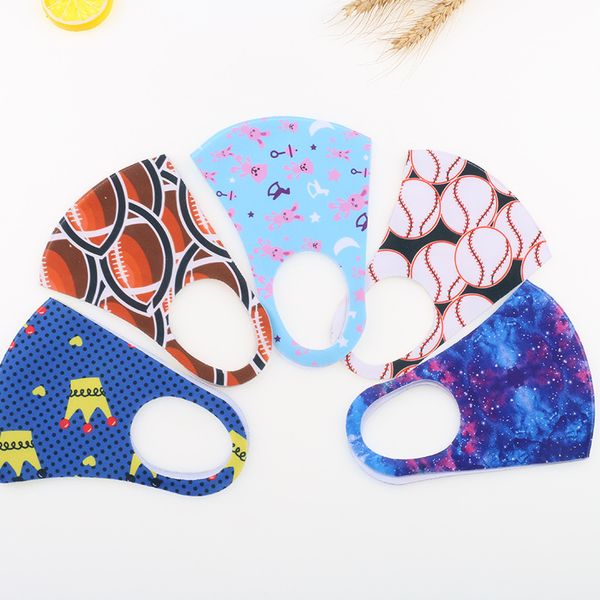 

fashion mask printing washable breathable printed mask children's ear hanging warm