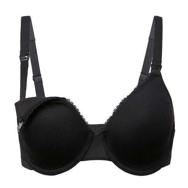 

bras vgplay nursing bra feeding lingerie convertible solid underwire women plus size unlined maternity underwear, Red;black