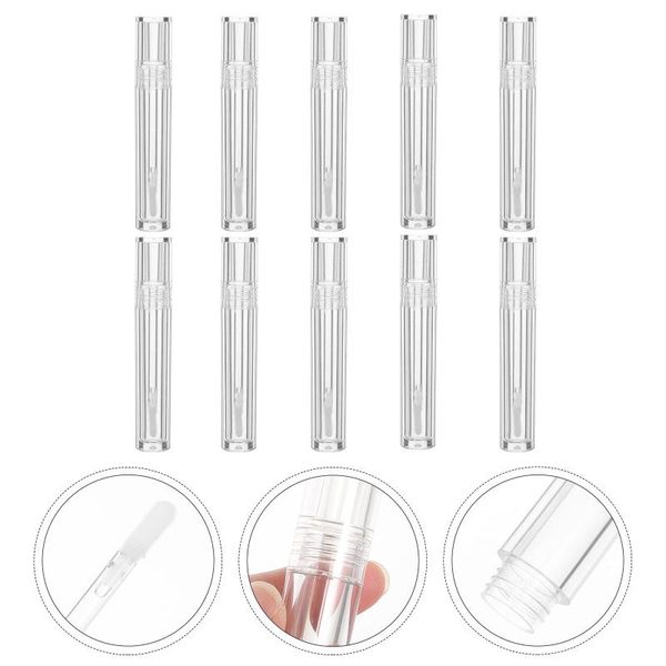 

storage bottles & jars 10sets lovely diy lip-glaze lip color tubes honey empty for