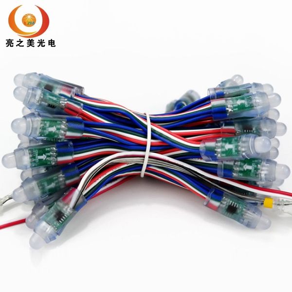 

dmx512 breakpoint continued waterproof led billboard full color exposed string punching shop signboard lamp bead