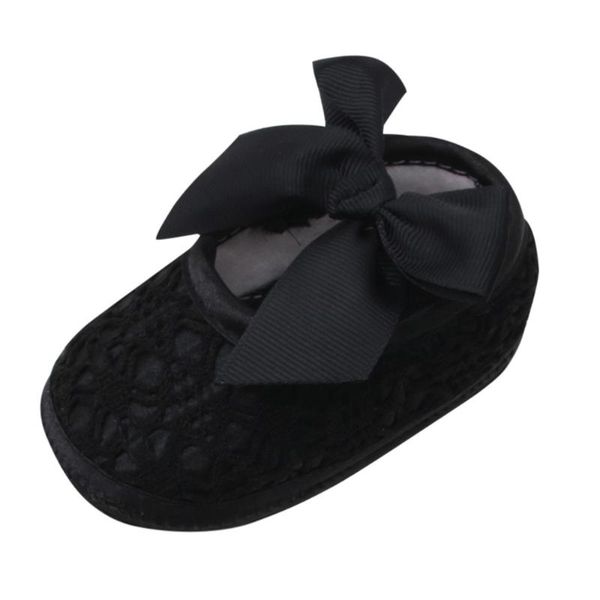 

first walkers sagace born baby girls soft shoes soled non-slip bowknot footwear crib cotton girl solid flower 190322
