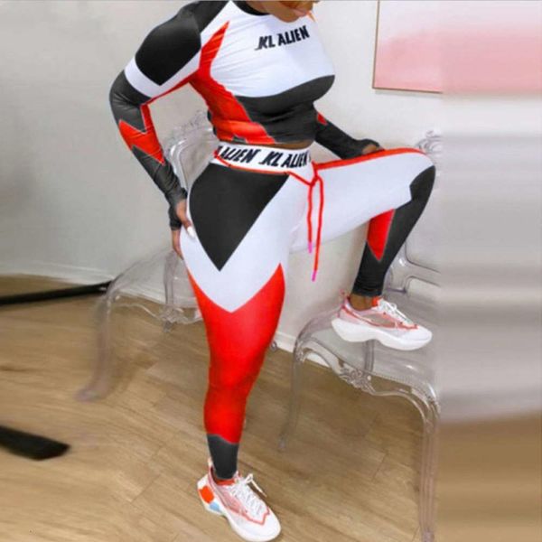 

& women's rompers jumpsuits winter wear print slim long sve sports fitns suit, Black;white