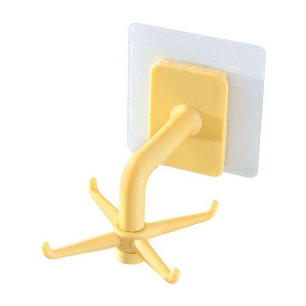

hooks & rails 4/6-claw rotatable hook punch-universal hanger hanging gadgets storage accessory for bath wall kitchen do