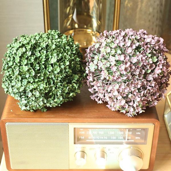 

decorative flowers & wreaths ins wind grass ball artificial flower manufacturers home decoration wedding holding wall plant fake