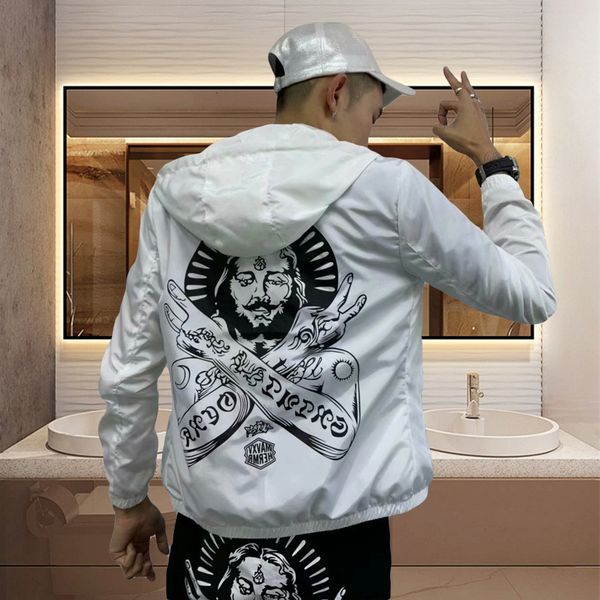 

jacket man from the fake leather plutonium down to punk rock hip hop baseball loosen jacket with hood boy heap graphics oversize coats, Black;brown