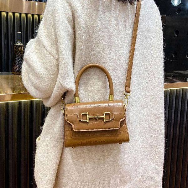

cross body fashion portable small square bag summer retro texture chain women hand bags
