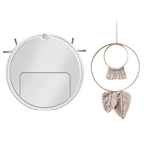 

in 1 smart robot vacuum cleaner sweeping suction drag & handmade macrame wall hanging cotton leaf feather cleaners